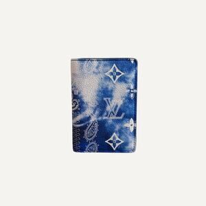 Louis Vuitton Men's Pocket Organizer Bandana Bleached Blue